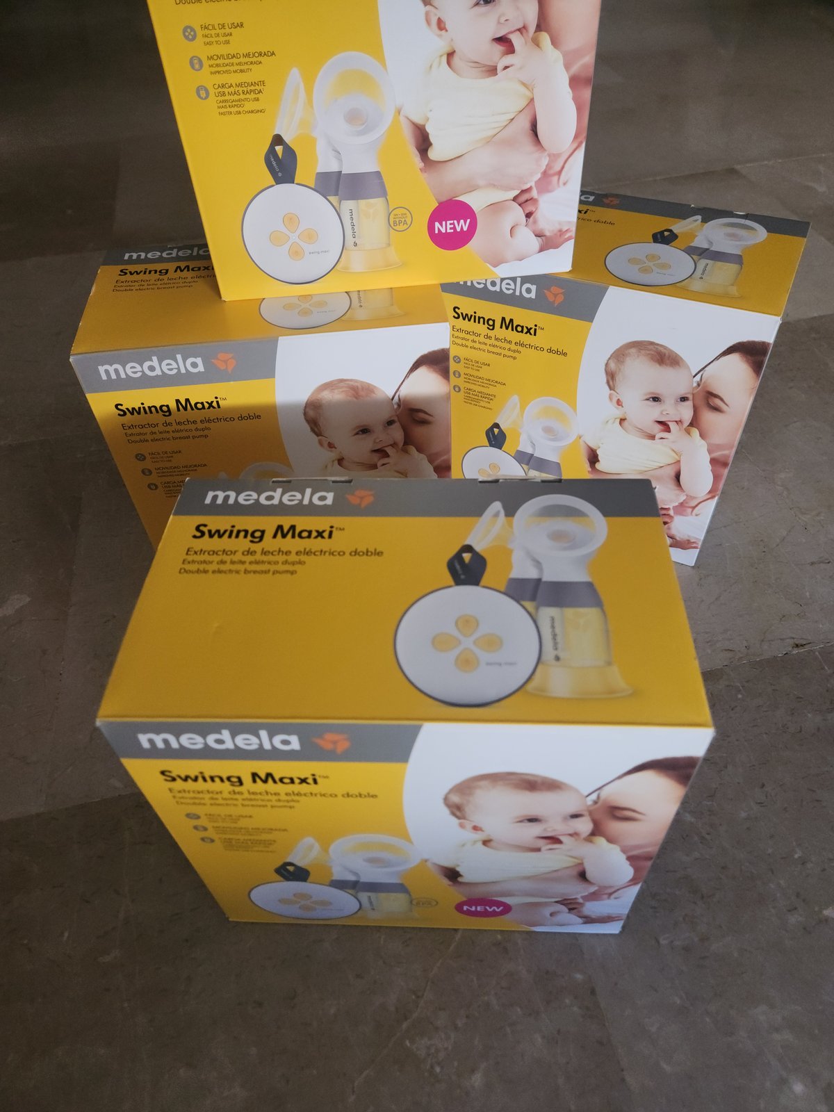 Plusieurs boîtes Medela Swing Maxi neuves — stock réel disponible